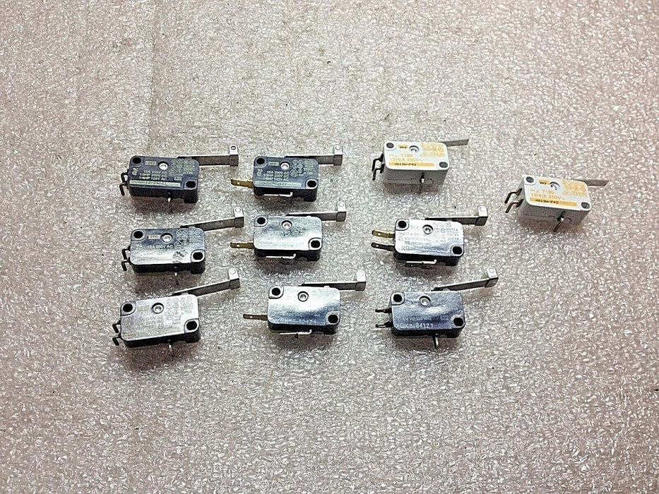 LOT OF 10 Microswitches