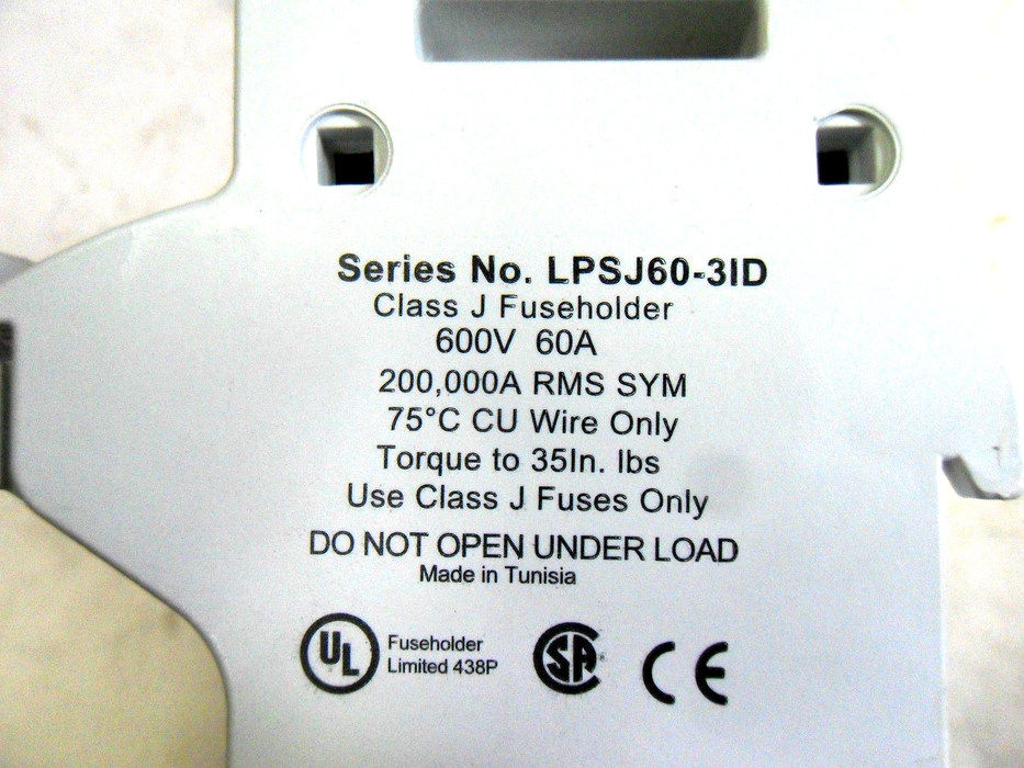 Littelfuse LPSJ360-3ID 3 Pole Iindiciating Powr-Safe J Holder