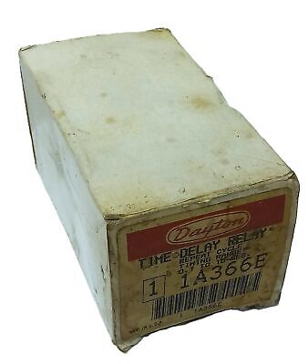 Dayton 1A366E 120 V AC 0.1-10 Sec Dual On-Delay/Off-Delay Time Delay Relay