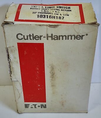 Cutler-Hammer 10316H187 Rotary Gear Limit Switch