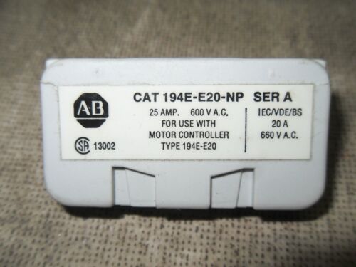 Allen-Bradley 194E-E20-NP Auxiliary Contact Adder For Relay