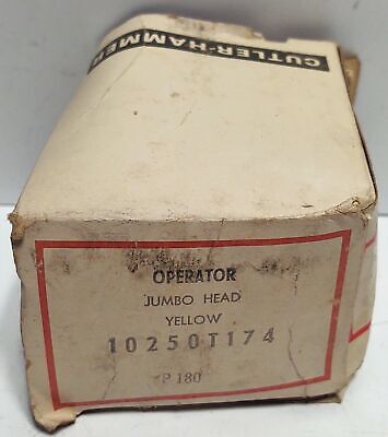 Cutler-Hammer 10250T174 Yellow Mushroom Pushbutton