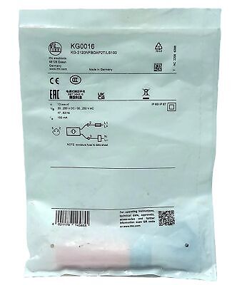 Efector KG-2120NFBOAP2T/LS100 KG0016 20-250 V AC/DC Capacitive Proximity Sensor