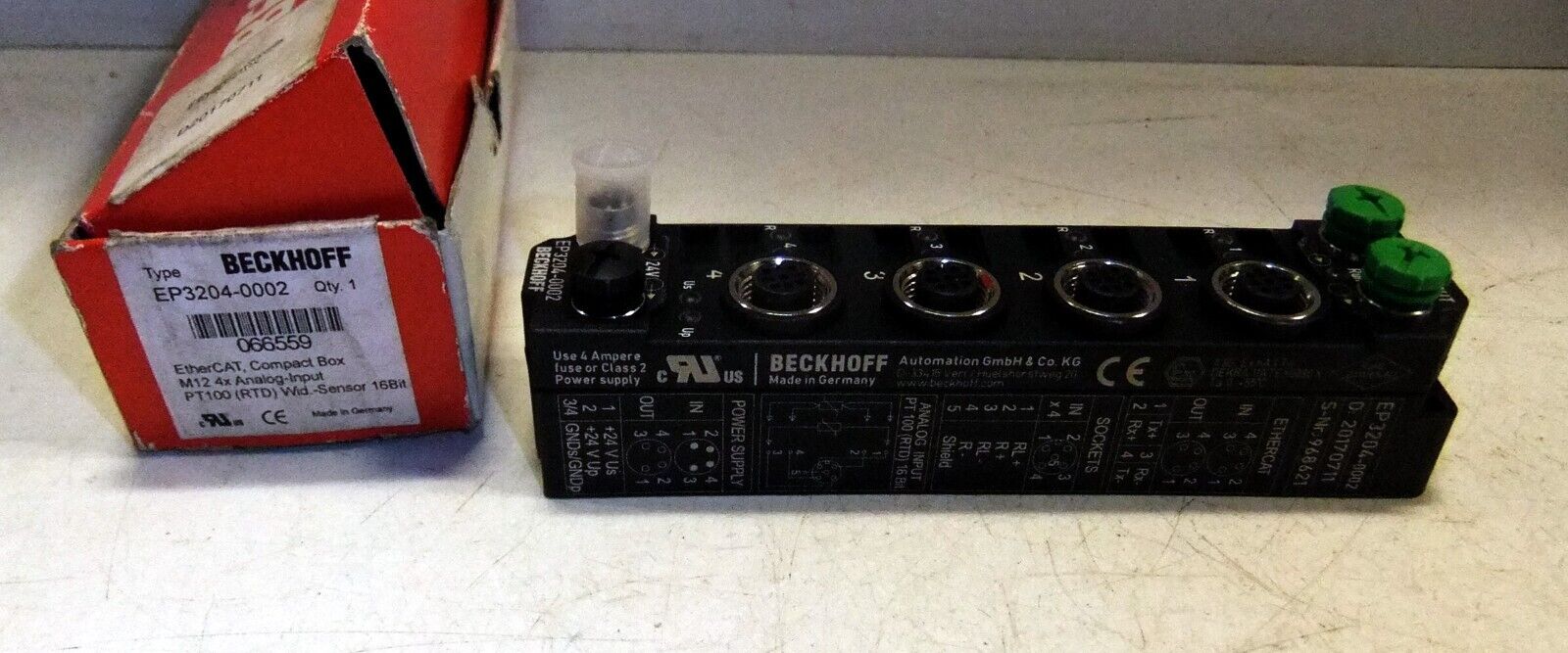 Beckhoff EP3204-0002 Ethercat Box