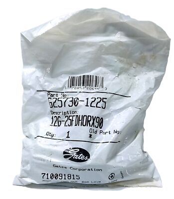 Gates G25730-1225 12G-25FDHORX90 M36X2.0 90 Degree Hydraulic Hose Fitting