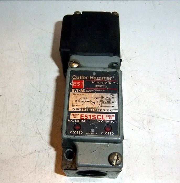 Cutler-Hammer E51SCL Limit Switch with E51DP6 Photoelectric Sensor