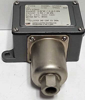 United Electric J6-136-9501 Differential Pressure Switch