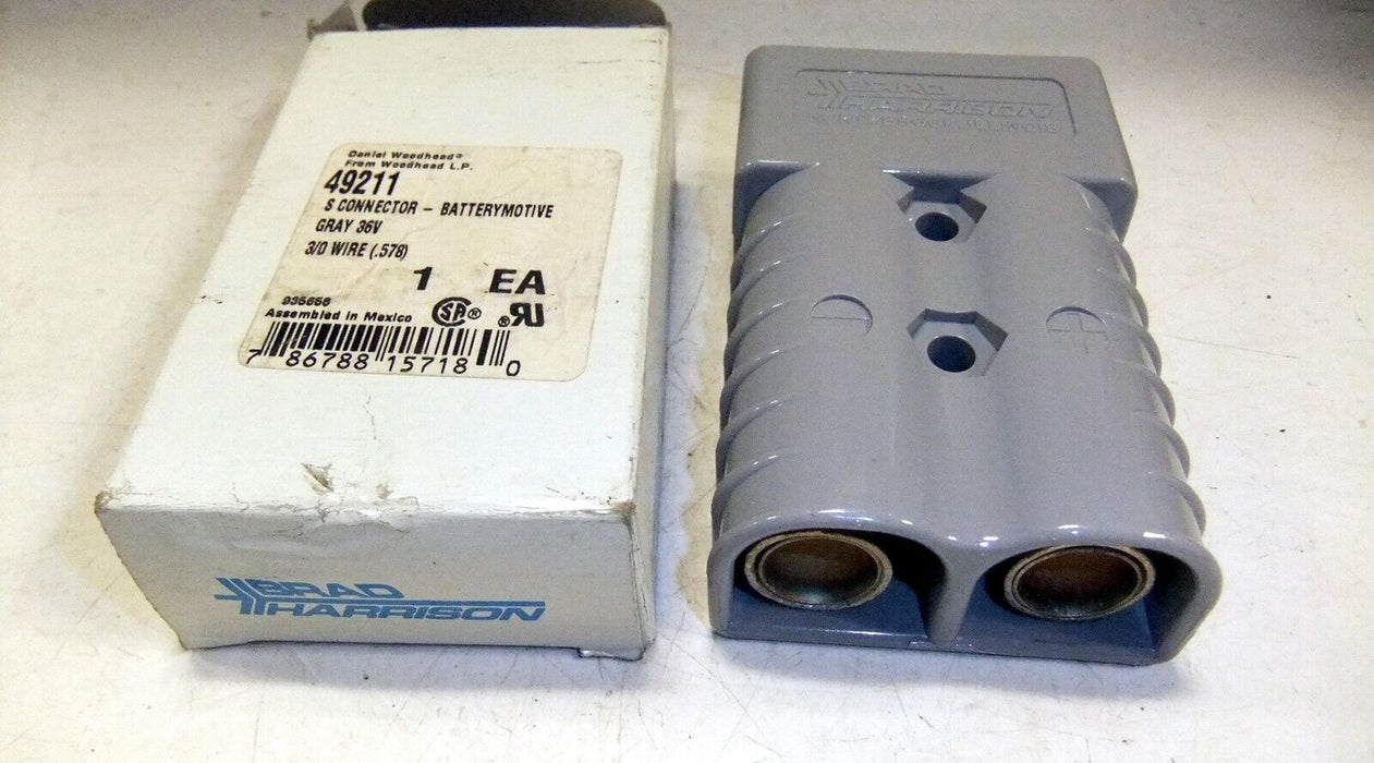 Woodhead Battery Connector 36V S Connector 49211