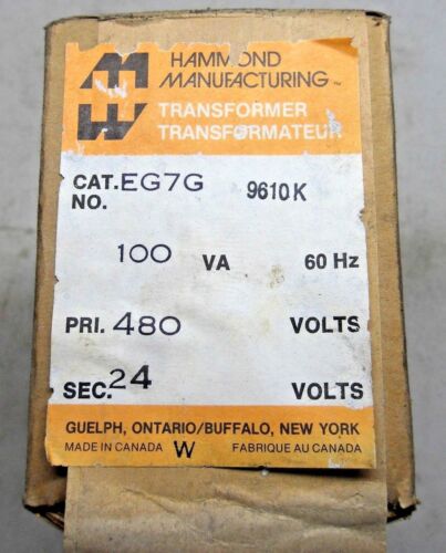 1 HAMMOND EG7G TRANSFORMER 100VA