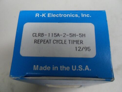 1 Rk Electronics Clrb-115A-2-5H-5M Timer