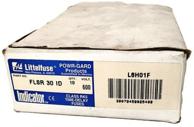 Littelfuse FLSR30ID Time-Delay Current-Limiting Indicating Fuses - Box of 8