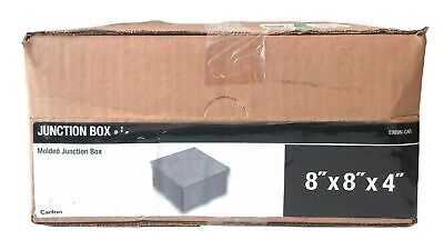 Thomas & Betts E989N-CAR 8"x8"x4" Gray Molded Junction Box