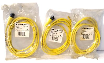 Square D XSZCD101Y 250 v 4 A PLC Cable w/ One 5-Pin Circular Connector