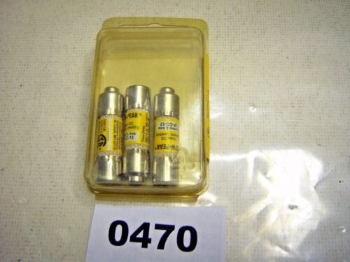 Lot of 3 Buss LP-CC-12 Fuses NIP