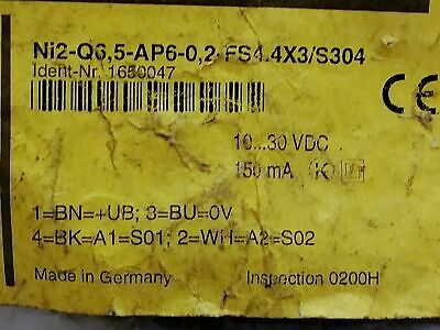 Turck NI-2-Q6.5-AP6-0.2M-FS-4.4X3/S304 / 1650047 Power Clamp Sensor