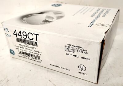 GE ESL 449CT 12-24 V DC 4-Wire Self-Diagnostic Photoelectric Smoke Detector