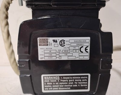 Bodine 5240 115 V 1700 RPM 1/30 HP AC Induction Motor