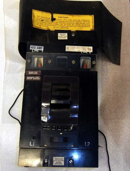 Square D Circuit Breaker LAF2640036MV1021 2P 400A 600V Shunt Trip