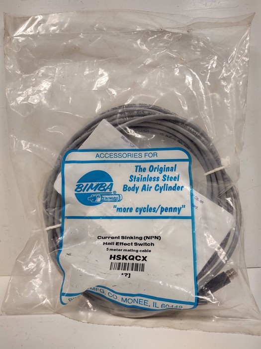 Bimba HSKQCX Proximity Sensor with 5 Meter Mating Cable