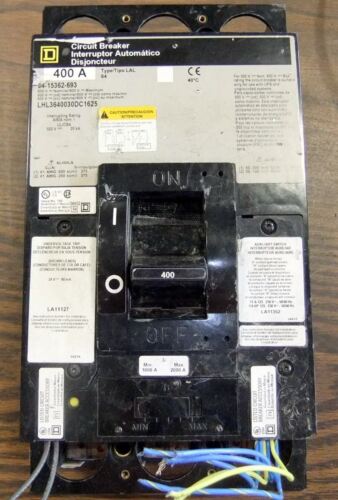 Square D 400A Circuit Breaker LHL3640030DC1625