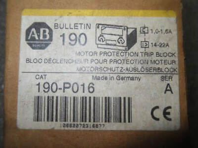 Allen-Bradley 190-P016 Thermal Magnetic Trip Unit for Motor Protection
