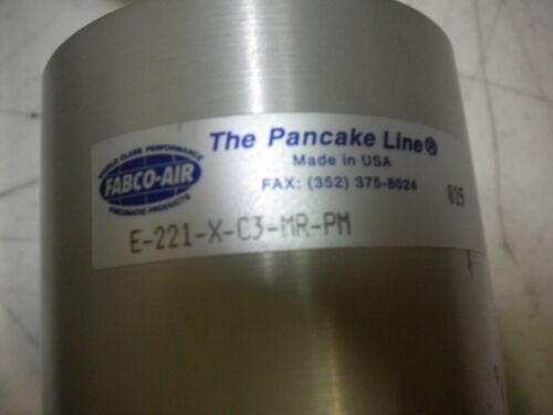 1 FABCO-AIR E-221-X-C3-MR-PM PANCAKE CYLINDER
