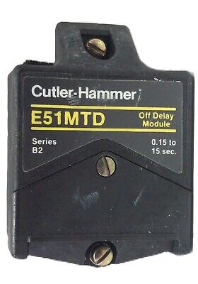 Cutler-Hammer E51-MTD Off-Delay Timer Logic Module .15 - 15 Seconds Adjustable