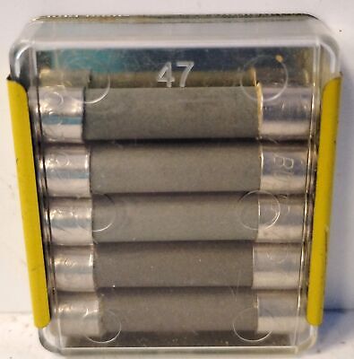 Bussmann ABC-7 250 V AC 7 A Fast Acting Fuses - Lot of 5