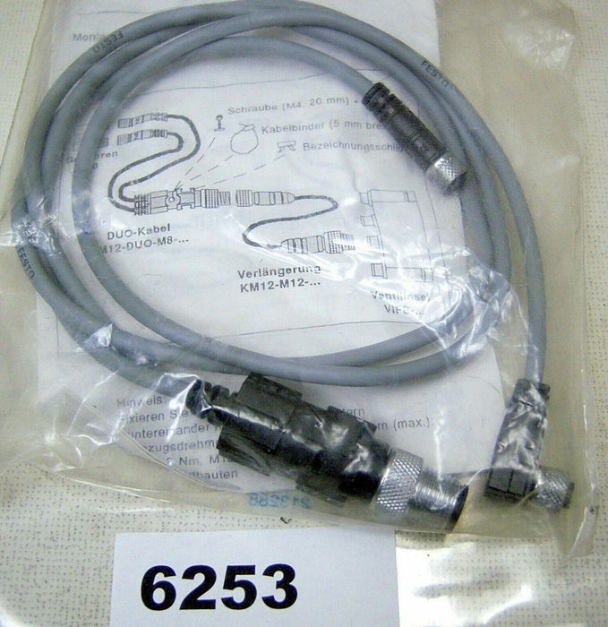 Festo Cable & Connector KM12-DUO-M8 Right Angle