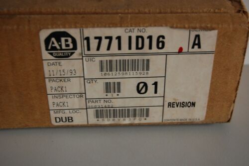Allen-Bradley 1771ID16 Input Output Module