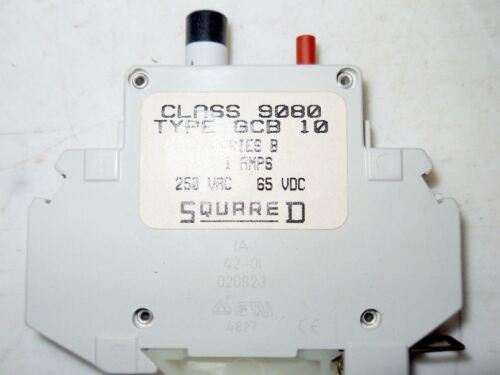 1 Square D 9080GCB10 CIRCUIT BREAKER 1A 1P 250VAC
