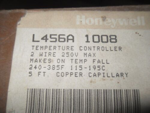 1 Honeywell L456A 1008 TEMPERATURE CONTROLLER