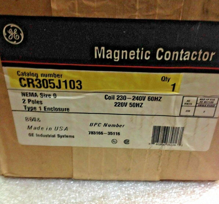 GE / Ge CR305J103 Magnetic Contactor