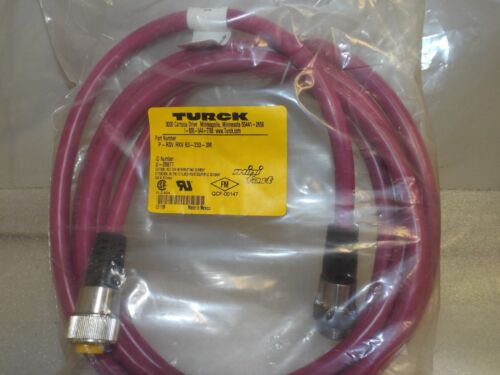 Turck Minifast Molded Cordsets P-RSV RKV 63-233-3M