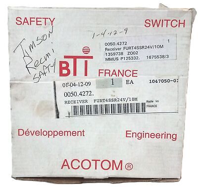 BTI 4SSR24BX 24 V AC/DC Coded Magnetic Safety Switch Receiver w/ 10 M Cable