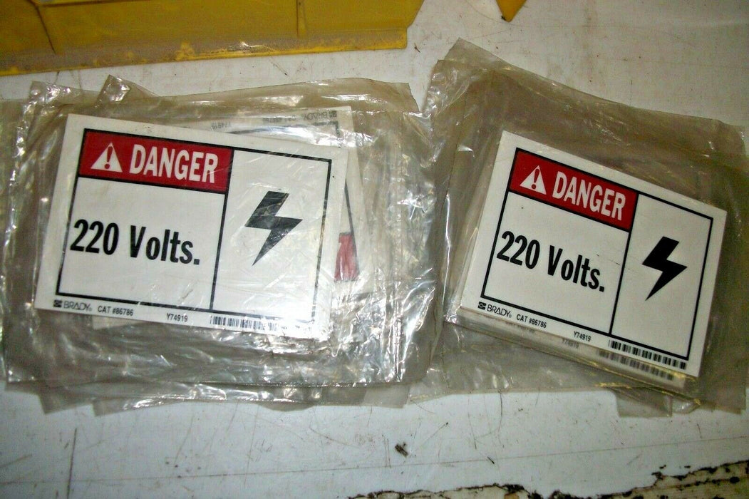 28 Packs of Brady 86786 Equipment Stickers. Each Pack Contains 5