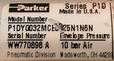 Parker P1DYG032MCE0025N1N6N Pneumatic Cylinder