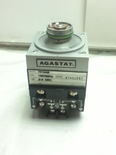 Agastat 7012AB 110/120 V AC 0.5-5 Second On-Delay Time Delay Relay