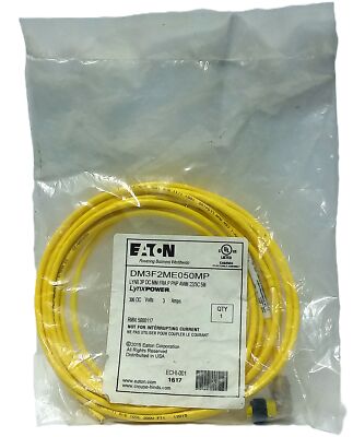 Eaton DM3F2ME050MP 300 V DC 3 A 5-Pin PLC Cable