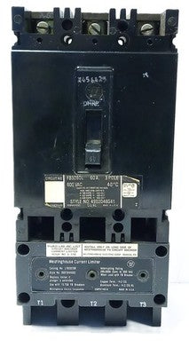 Westinghouse FB3060L 600 V AC 60 A 3-Pole Circuit Breaker