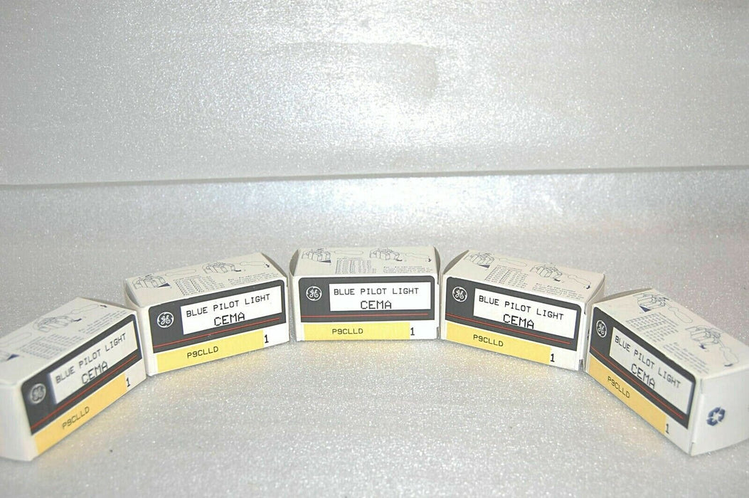 GE P9CLLD Blue Pilot Light Lot Of 5