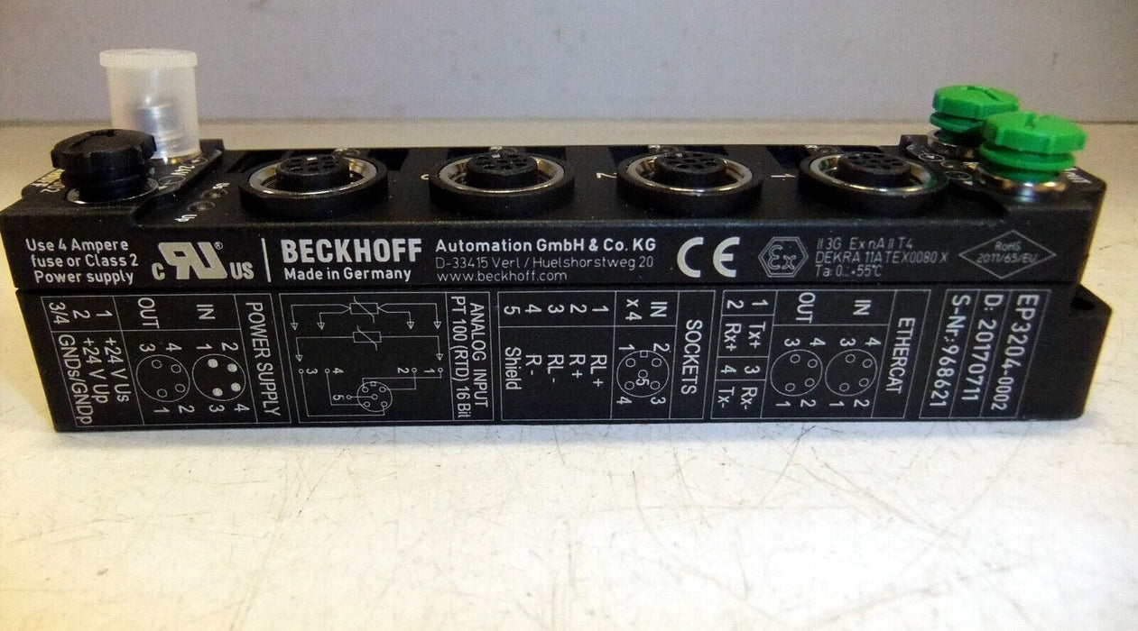 Beckhoff EP3204-0002 Ethercat Box