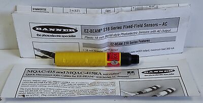 Banner Engineering S18AW3FF100Q1 33691 Photoelectric Proximity Sensor