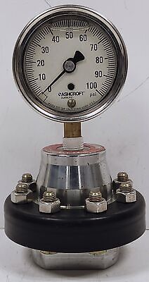 Ashcroft 100 316 SS Pressure Switch with Pressure Gauge