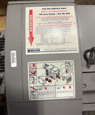 Becker Pumps KVT3.60 Oil-Free Rotary Vane Vacuum Pump