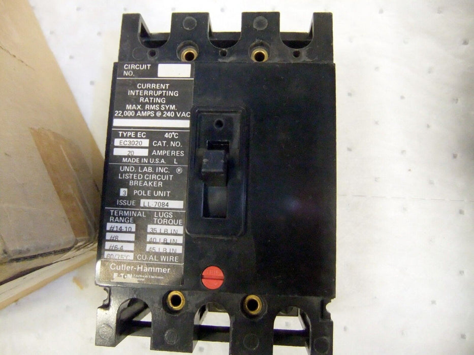 Cutler-Hammer EC3020 Circuit Breaker