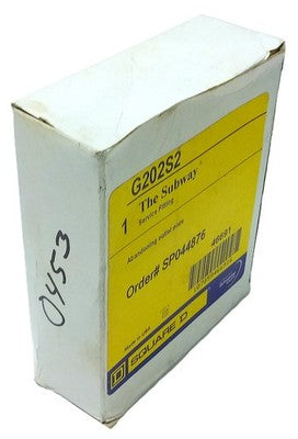 Square D G202S2 The Subway Service Fitting Abandoning Outlet Plate