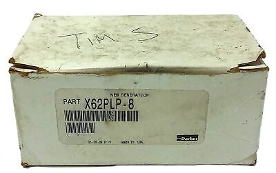 Parker 62PLP-8 1/2 in X 1/2 in Nickel Plated Brass Push-to-Connect Fittings