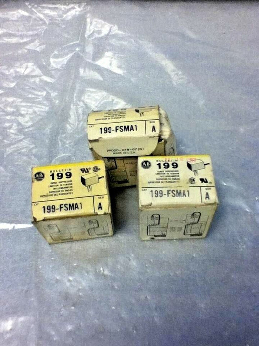 Lot Of 3 Allen-Bradley 199-FSMA1 Series A Surge Suppressors