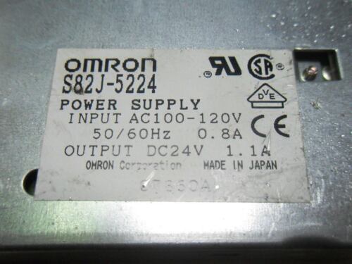 1 OMRON S82J-5224 POWER SUPPLY